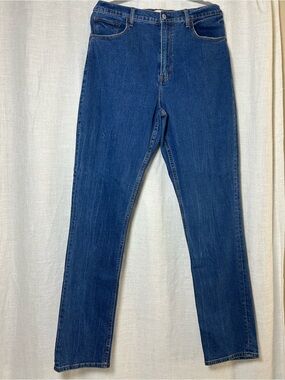 Abercrombie & Fitch Medium Blue High-Rise Slim Jeans